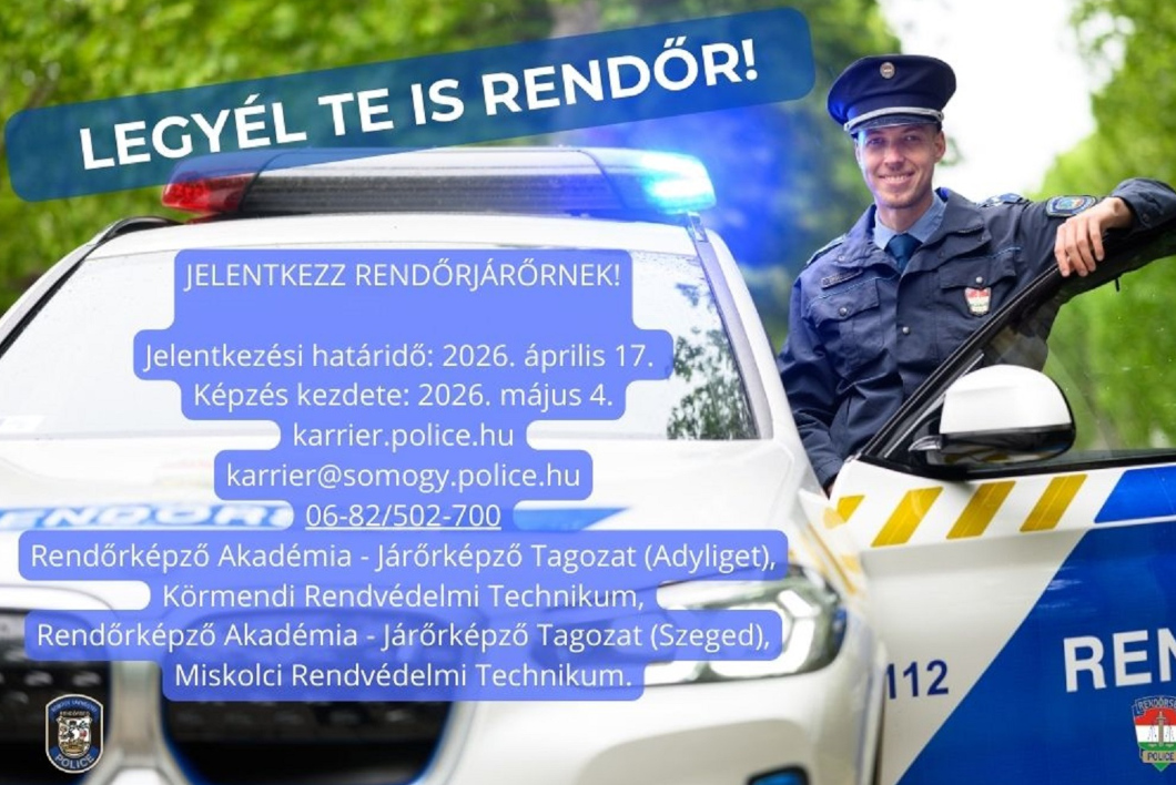 JELENTKEZZ RENDŐRJÁRŐRNEK!